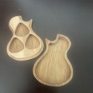 Wooden Guitar 3pick holder